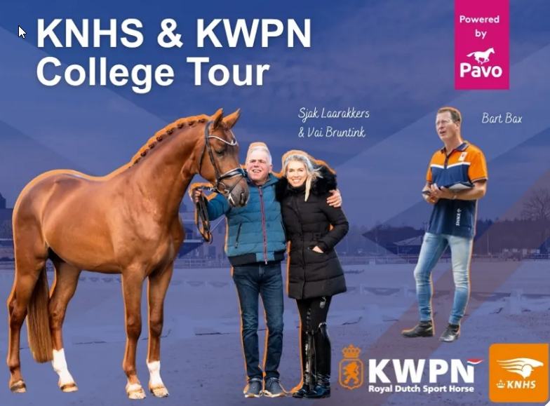 KNHS | KWPN College Tour: Jonge paarden opleiden met Bart Bax en Sjak Laarakkers: "Van basis naar balans"